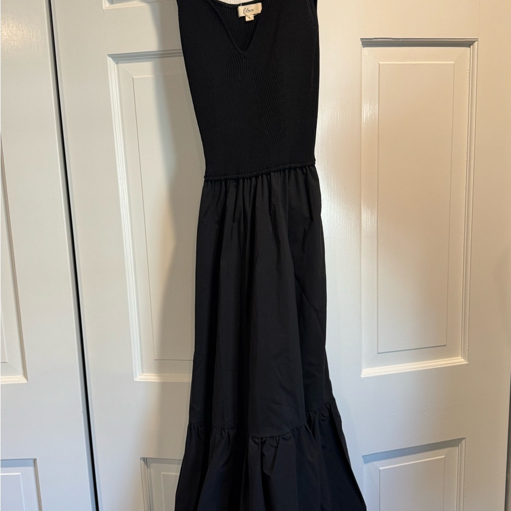 Elegant Black Sleeveless Maxi Dress